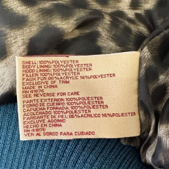 BKE Puffer Vest Teal Blue Quilted Sleeveless Zip Up Lined S - Picture 8 of 10